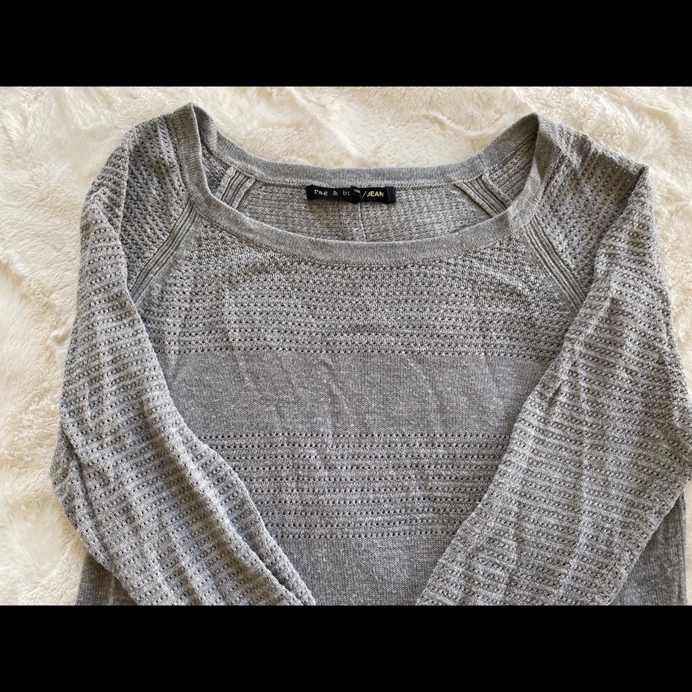 Rag & Bone soft grey sweater
